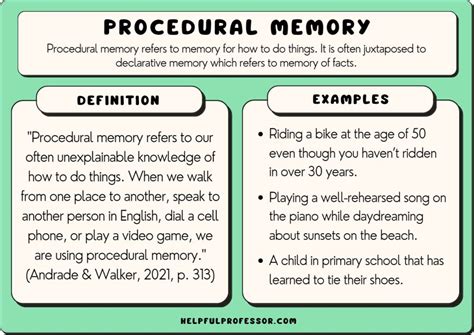 what is declarative and procedural memory