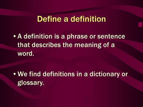 what is define the meaning