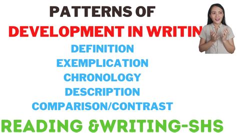 what is definition in patterns of development in writing