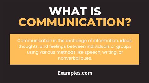 what is definition of communication in english
