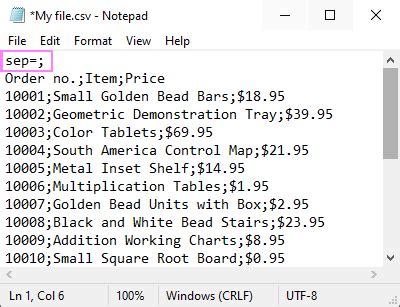 what is delimiter in csv file
