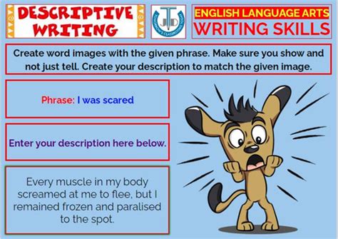what is description in reading and writing ppt