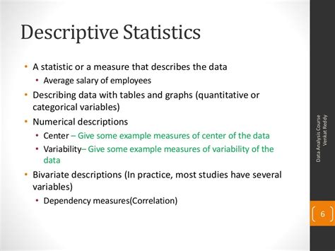 what is descriptive data used for