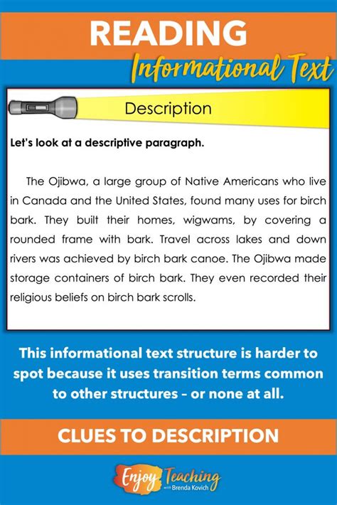 what is descriptive text structure