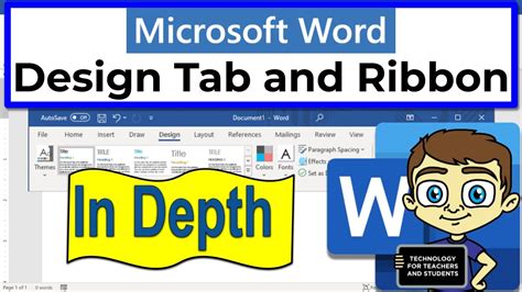 what is design tab in ms word