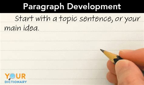 what is development in paragraph