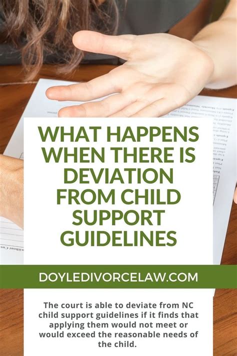 what is deviation in child support