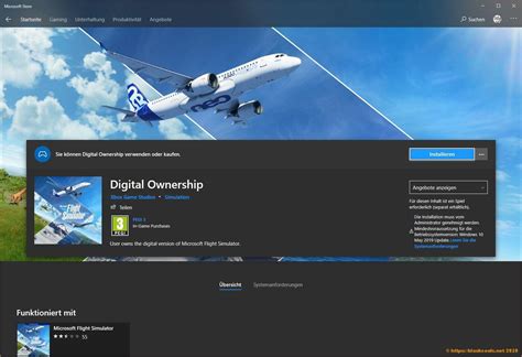 what is digital ownership microsoft flight simulator