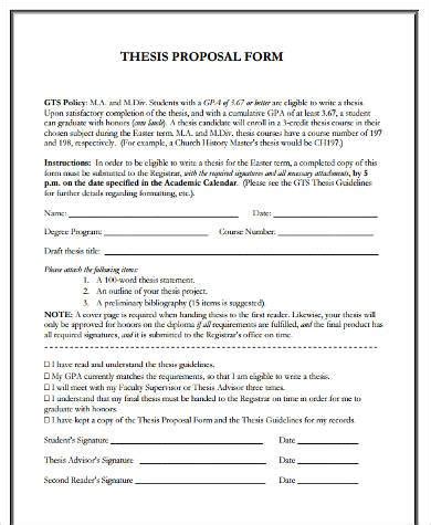 what is dissertation form