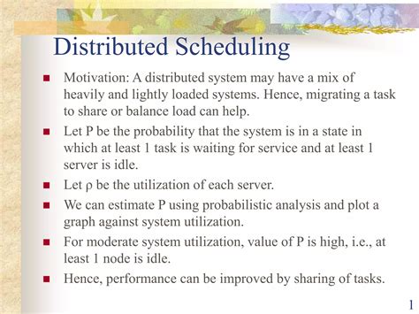 what is distributed scheduling