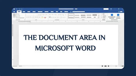 what is document area in ms word