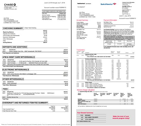 what is document number on bank statement