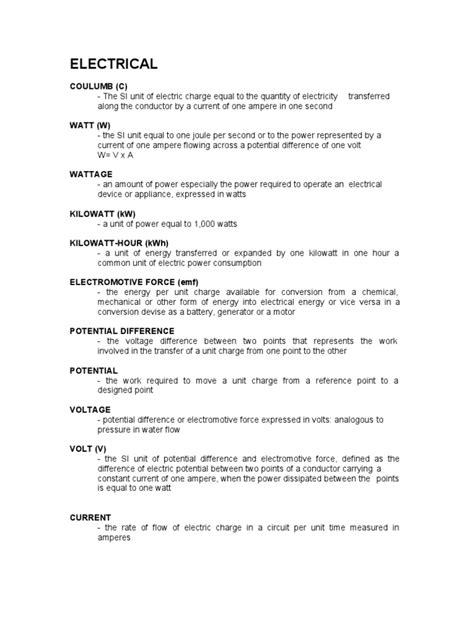 what is electrical notes