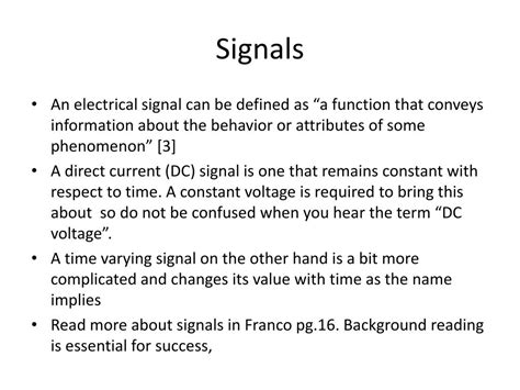 what is electrical signal example