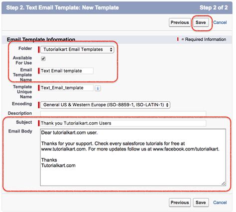 what is email template id in salesforce