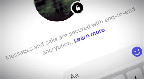 what is end to end encryption on facebook messenger iphone