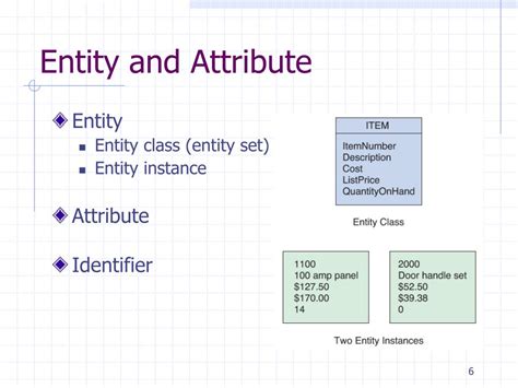 what is entity and attribute