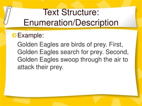what is enumeration text structure
