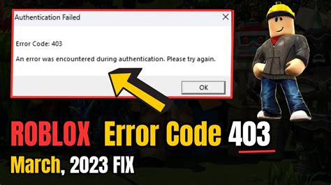 what is error code 403 mean in roblox