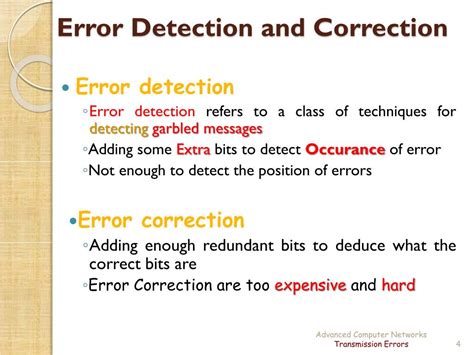 what is error detection in data communication