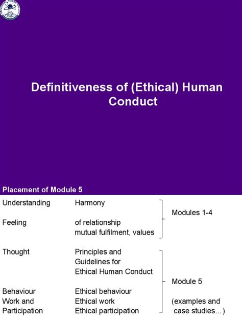 what is ethical human conduct