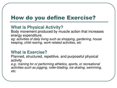 what is exercise definition