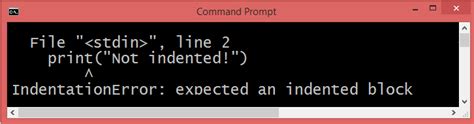 what is expected an indented block error in python