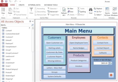 what is extension of microsoft access database