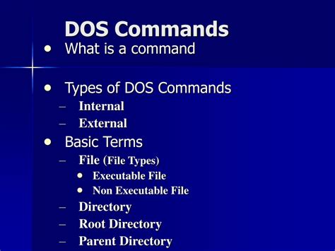 what is external dos command