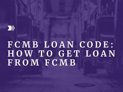 what is fcmb loan code