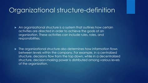 what is formal structure