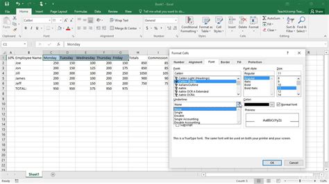 what is format cell dialog box in excel