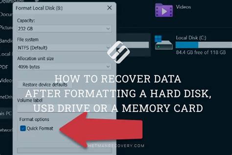 what is format data in recovery mode