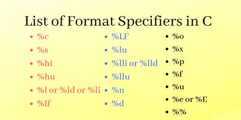 what is format specifier for long int in c