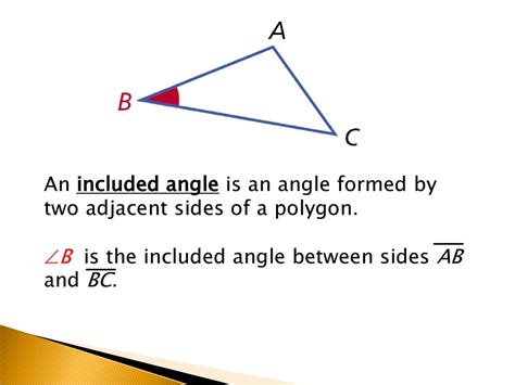 what is formed by two adjacent sides of a triangle