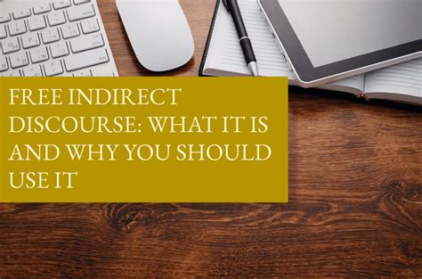 what is free indirect discourse in writing