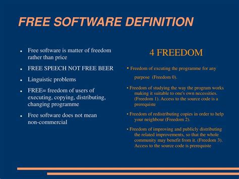 what is free software definition