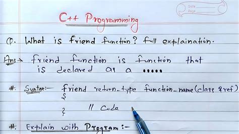 what is friend function explain with example