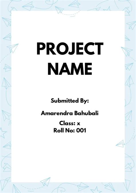 what is front page in project