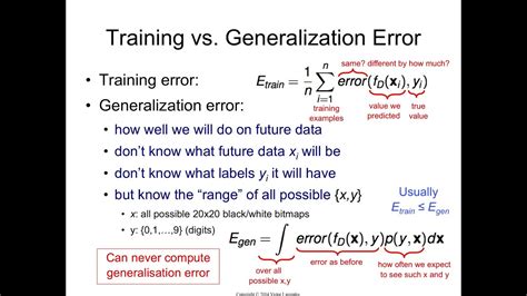 what is generalization error