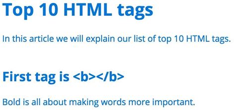 what is h tag in html