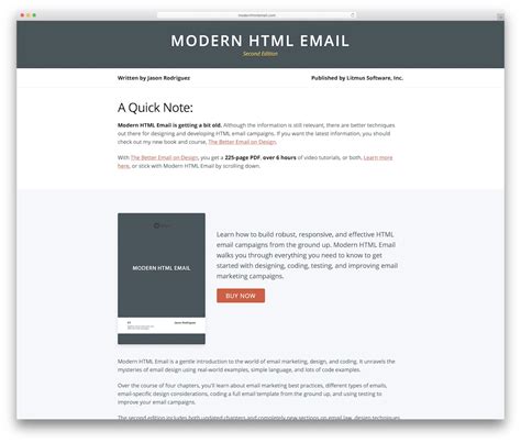 what is html email example