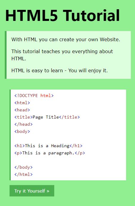 what is html short answer w3schools