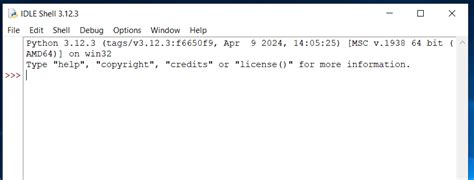 what is idle shell 3.12 1