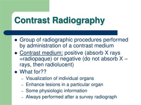 what is image contrast in radiography