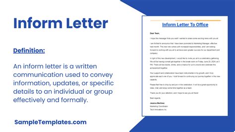 what is inform letter