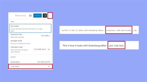 what is inline code in wordpress