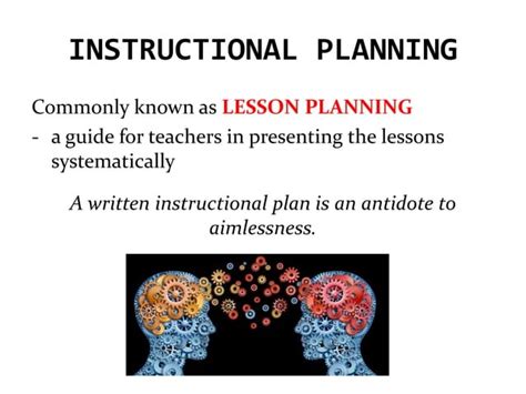 what is instructional planning in teaching