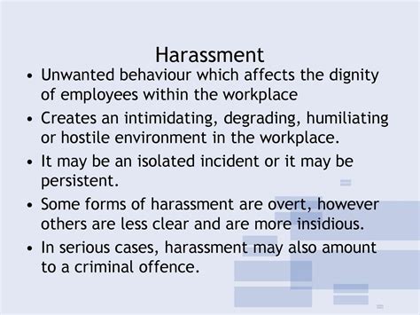 what is intimidating behaviour in the workplace