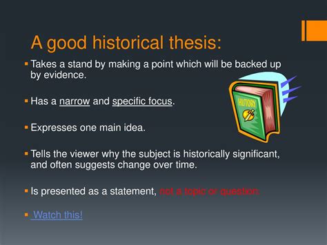 what is involved in a thesis